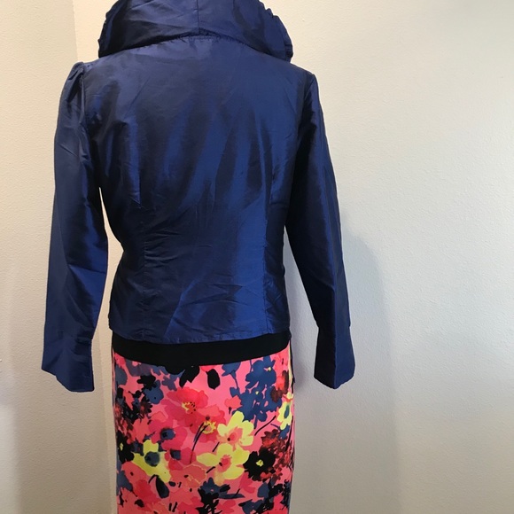 Silk Sunny Leigh cobalt blue wrap 12P blou… - Picture 2 of 5